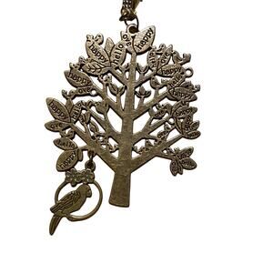 Bronze Colored Pendant Tree of Life Bird Happy Love Hello Inspirational